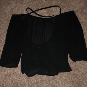 BEAUTIFUL see through black top ‼️